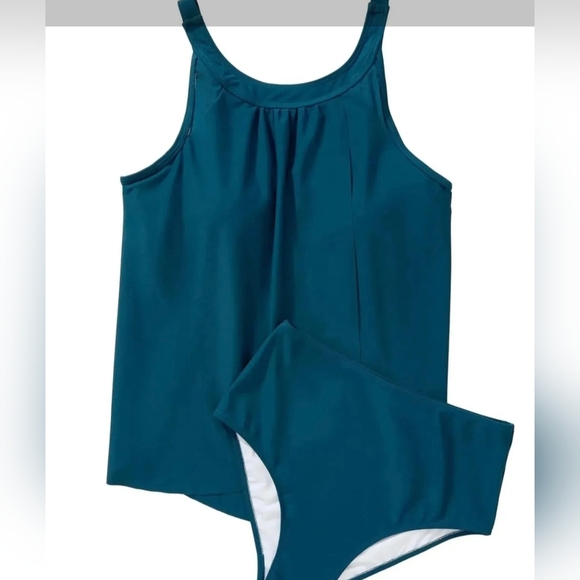 SUUKSESS Teal Halter Tankini Set #645 NWOT - Picture 10 of 10